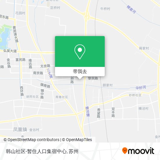 韩山社区-暂住人口集宿中心地图