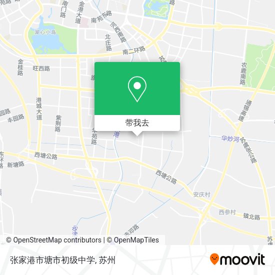 张家港市塘市初级中学地图