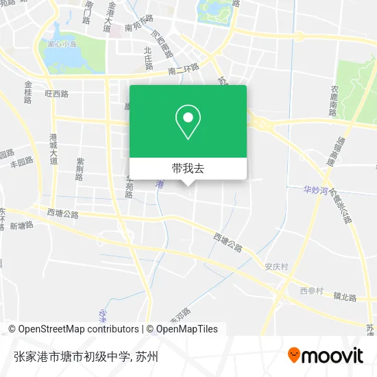张家港市塘市初级中学地图
