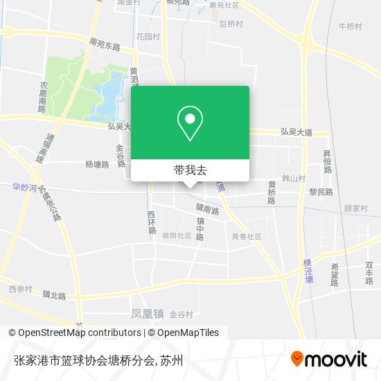 张家港市篮球协会塘桥分会地图