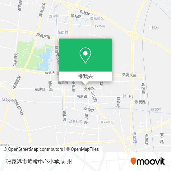 张家港市塘桥中心小学地图