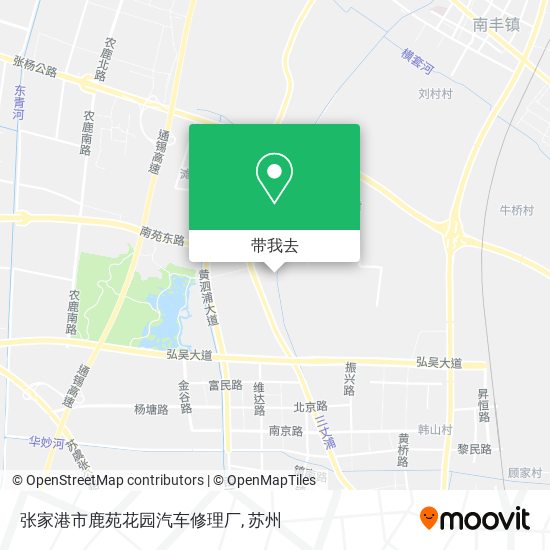 张家港市鹿苑花园汽车修理厂地图