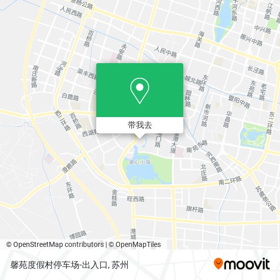 馨苑度假村停车场-出入口地图