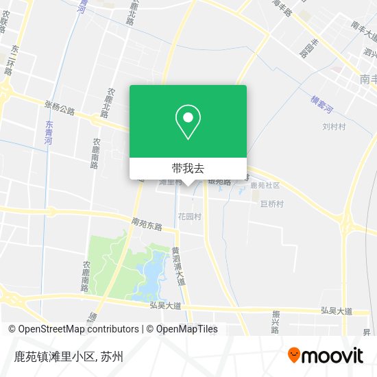 鹿苑镇滩里小区地图