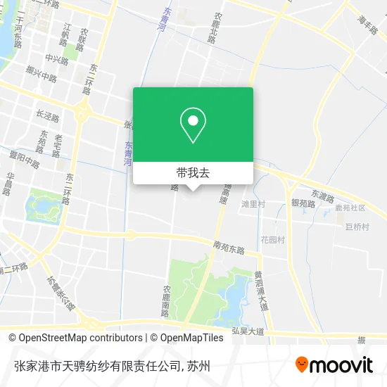 张家港市天骋纺纱有限责任公司地图