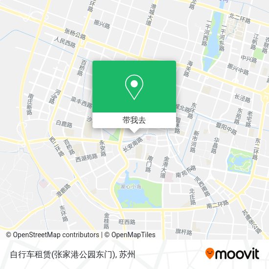 自行车租赁(张家港公园东门)地图