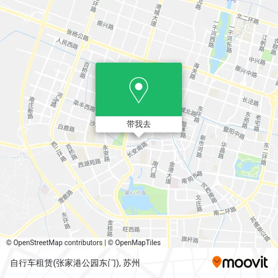 自行车租赁(张家港公园东门)地图