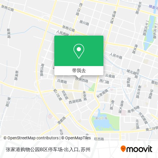 张家港购物公园B区停车场-出入口地图