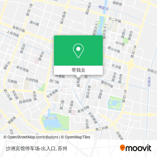 沙洲宾馆停车场-出入口地图