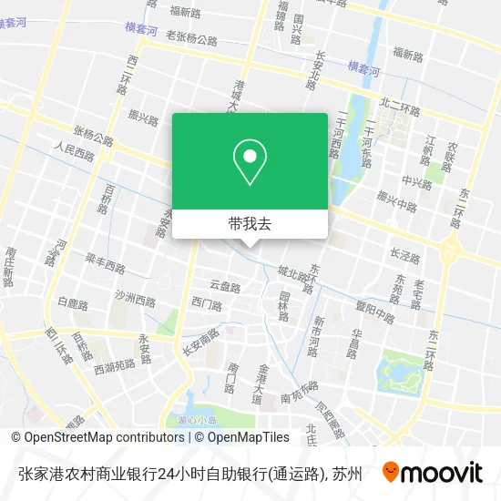 张家港农村商业银行24小时自助银行(通运路)地图