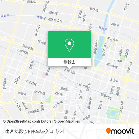 建设大厦地下停车场-入口地图