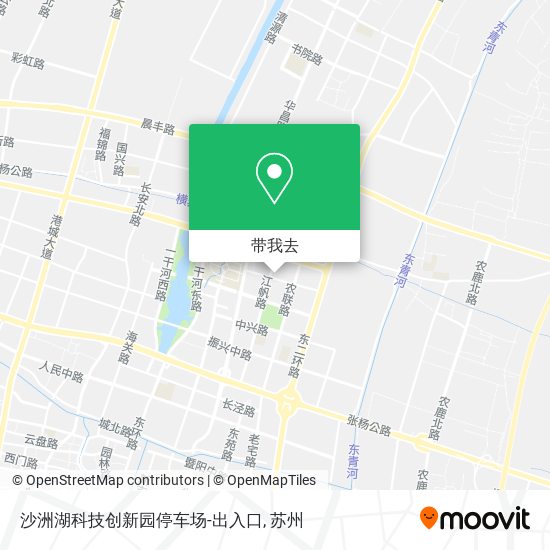 沙洲湖科技创新园停车场-出入口地图
