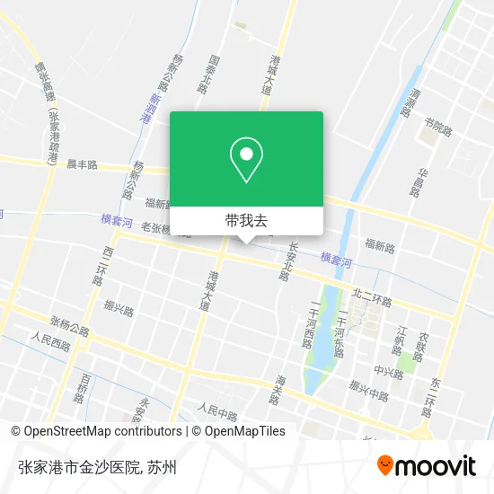 张家港市金沙医院地图