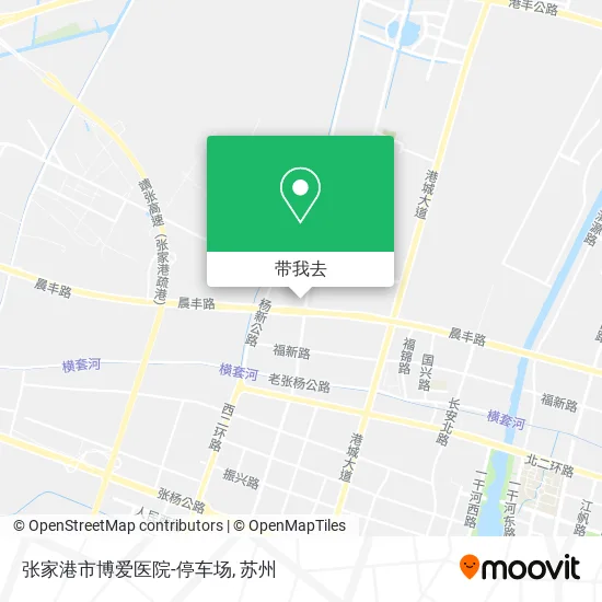 张家港市博爱医院-停车场地图