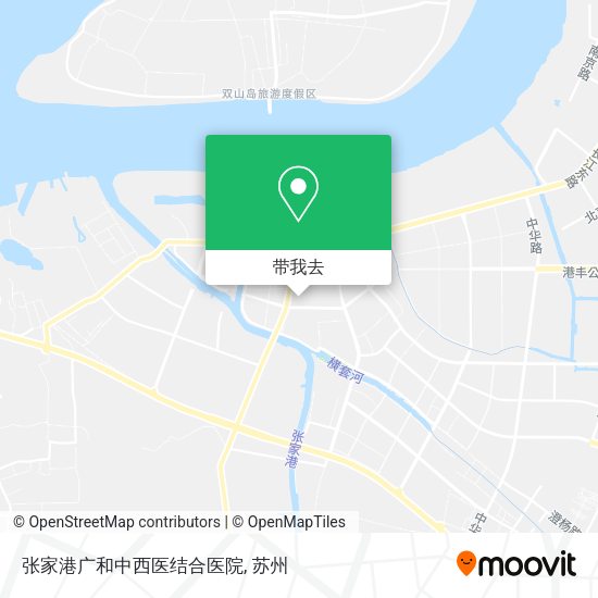 张家港广和中西医结合医院地图