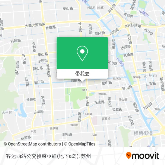 客运西站公交换乘枢纽(地下a岛)地图