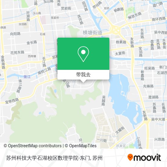 苏州科技大学石湖校区数理学院-东门地图