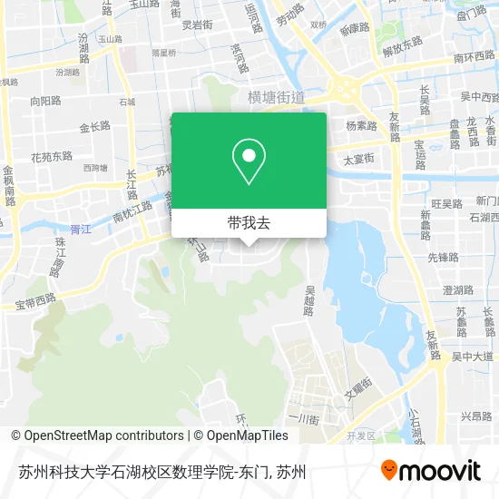 苏州科技大学石湖校区数理学院-东门地图