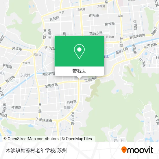 木渎镇姑苏村老年学校地图