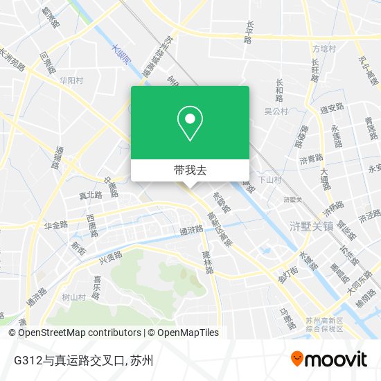 G312与真运路交叉口地图