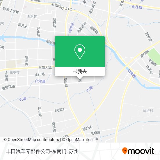 丰田汽车零部件公司-东南门地图