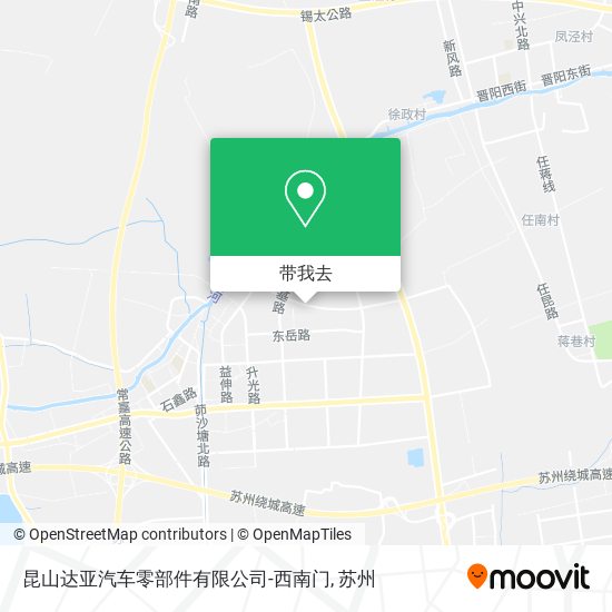 昆山达亚汽车零部件有限公司-西南门地图