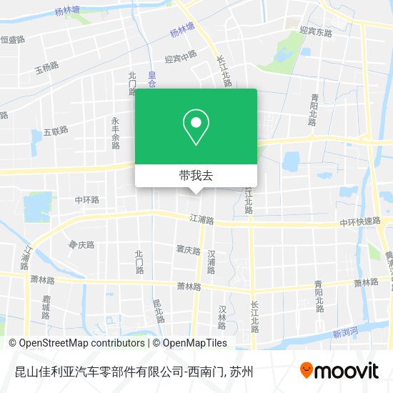 昆山佳利亚汽车零部件有限公司-西南门地图