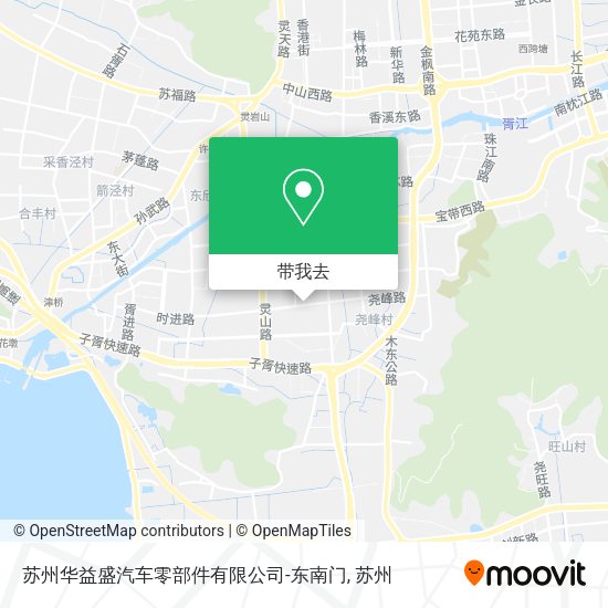 苏州华益盛汽车零部件有限公司-东南门地图