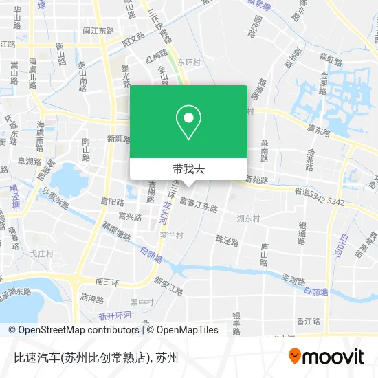 比速汽车(苏州比创常熟店)地图