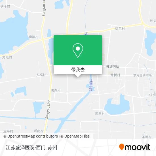 江苏盛泽医院-西门地图