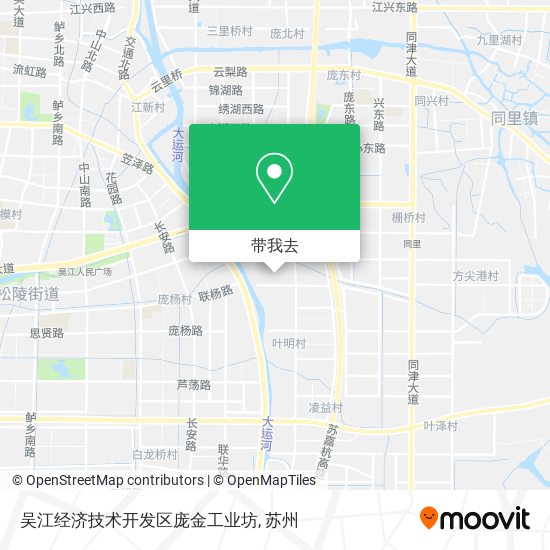 吴江经济技术开发区庞金工业坊地图