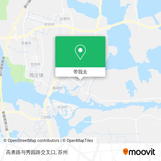 高勇路与秀园路交叉口地图