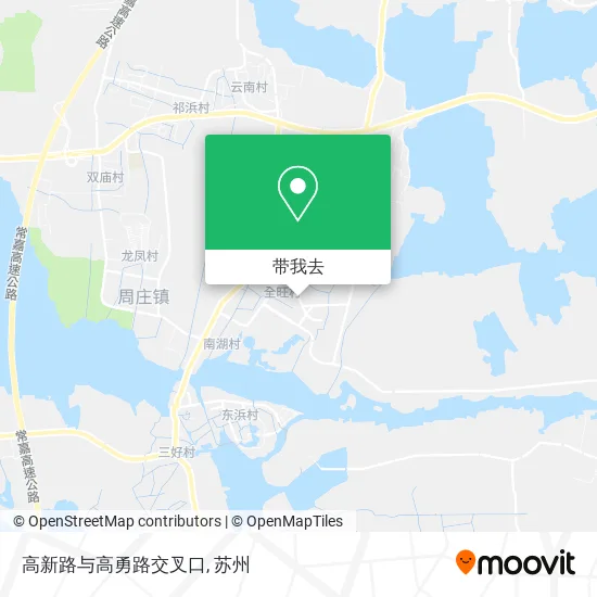 高新路与高勇路交叉口地图