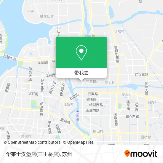 华莱士汉堡店(三里桥店)地图
