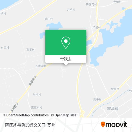 南庄路与前贯线交叉口地图