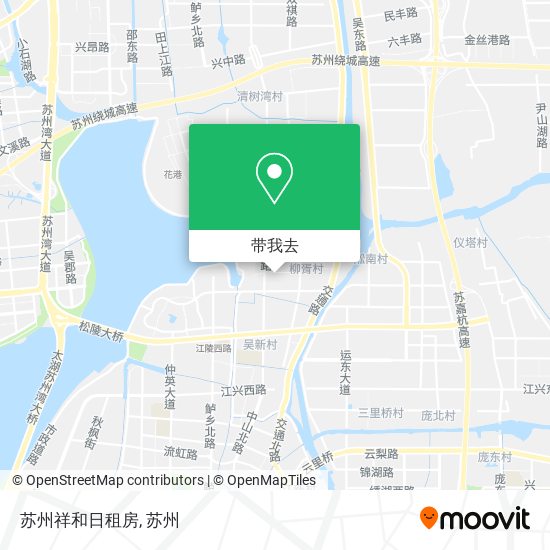 苏州祥和日租房地图