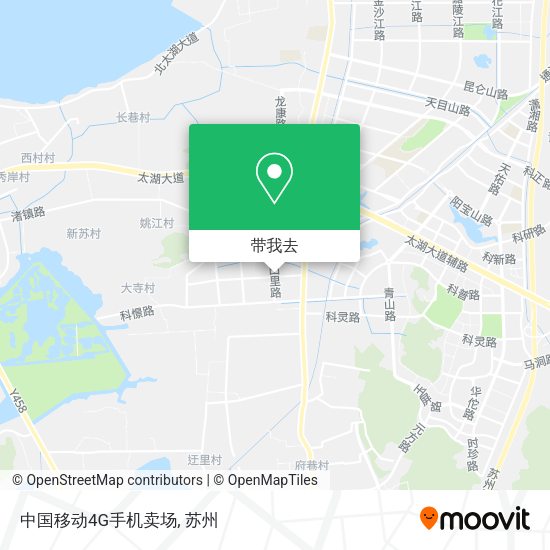 中国移动4G手机卖场地图