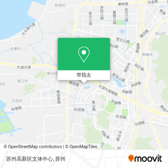 苏州高新区文体中心地图