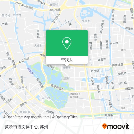 黄桥街道文体中心地图
