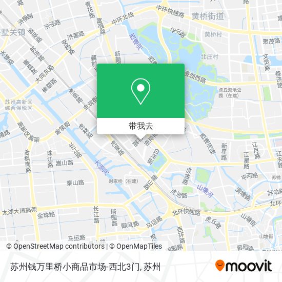 苏州钱万里桥小商品市场-西北3门地图