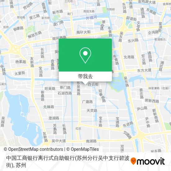 中国工商银行离行式自助银行(苏州分行吴中支行碧波街)地图
