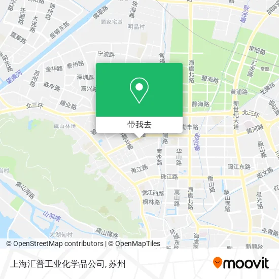 上海汇普工业化学品公司地图