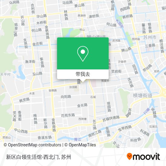 新区白领生活馆-西北门地图