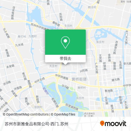 苏州市新雅食品有限公司-西门地图