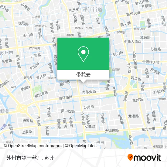 苏州市第一丝厂地图