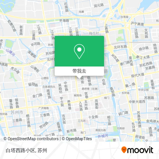 白塔西路小区地图