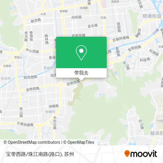 宝带西路/珠江南路(路口)地图