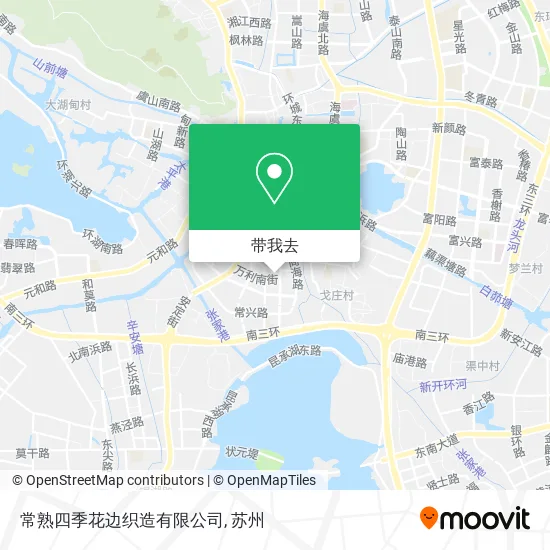常熟四季花边织造有限公司地图