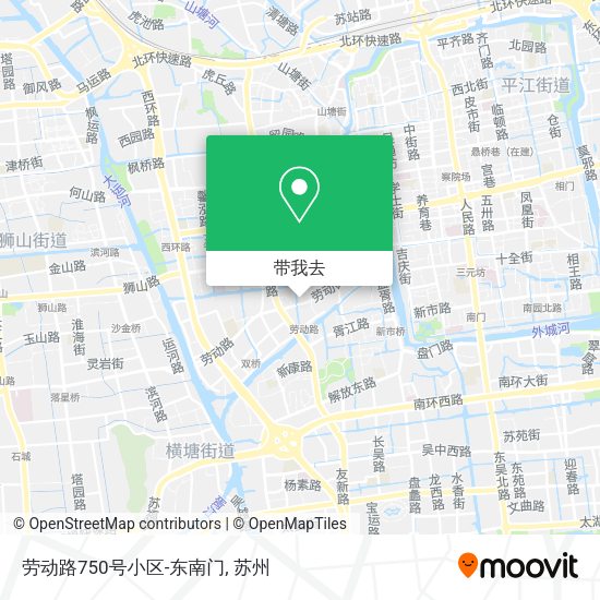 劳动路750号小区-东南门地图