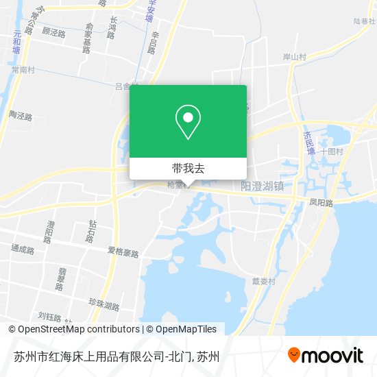 苏州市红海床上用品有限公司-北门地图